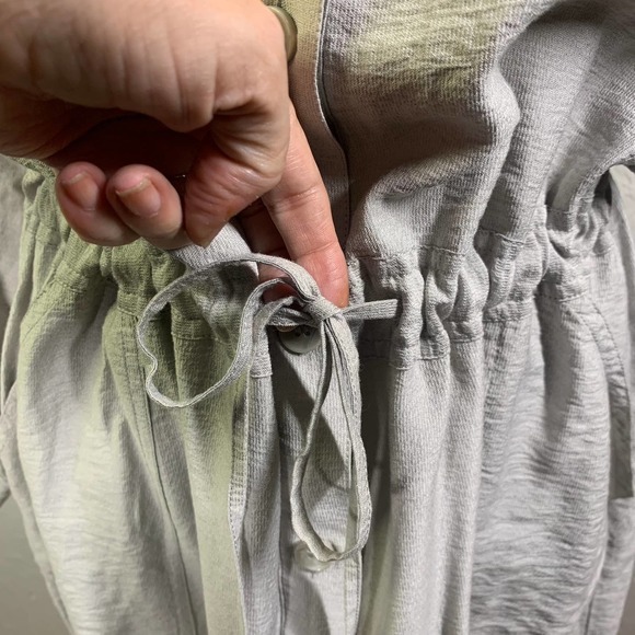 CHICO'S Light Gray‎ Long Sleeve Blouson Shirt Dress - Picture 6 of 15